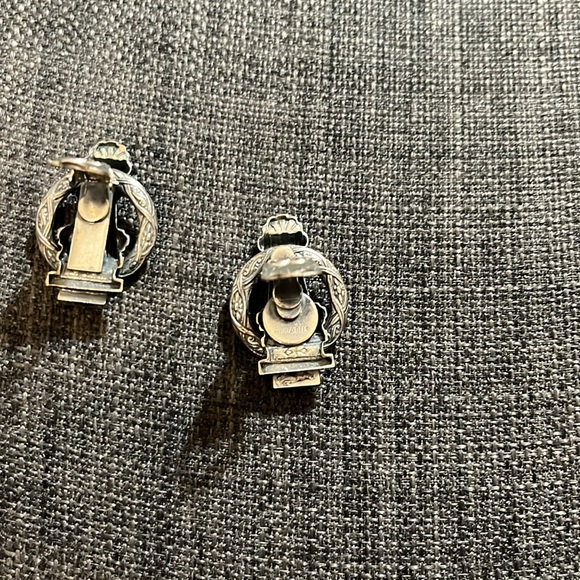 Vintage Ermani Bulatti Silver Clip-On Earrings - Picture 7 of 14